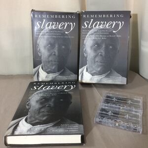Remembering Slavery HC 1998 Book & 2 Cassettes Smithsonian Library of Congress